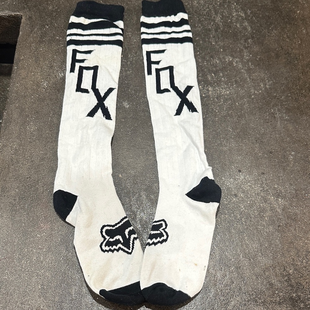 Fox Racing Athletic Socks in Black and White